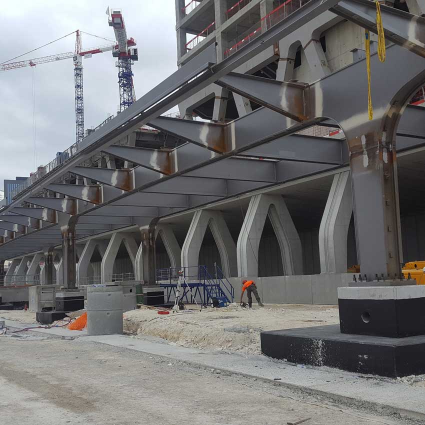 Contrôle par ultrasons sur bâtiment