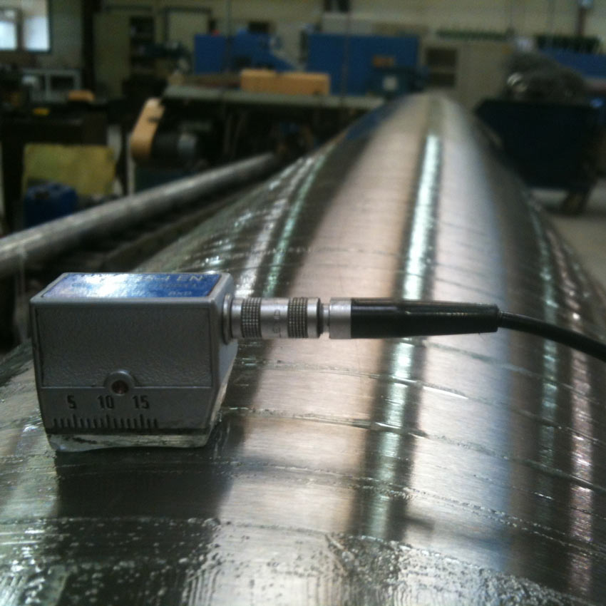 Contrôle par ultrason sur cylindre